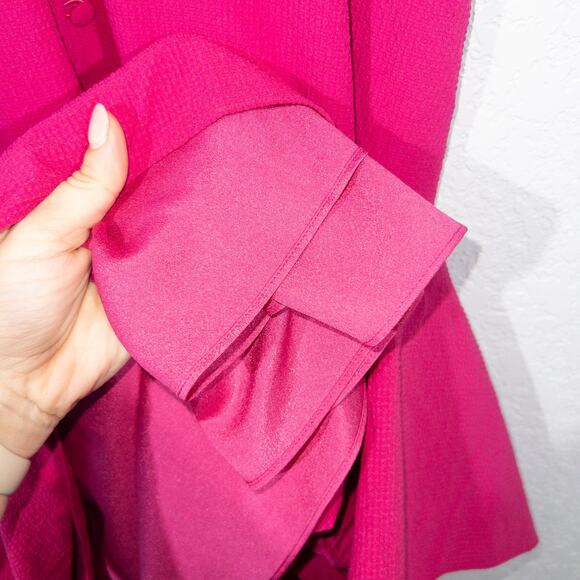 New Ted Baker Deep Pink Luann Button Through Cami Dress Size 8 - Picture 5 of 9